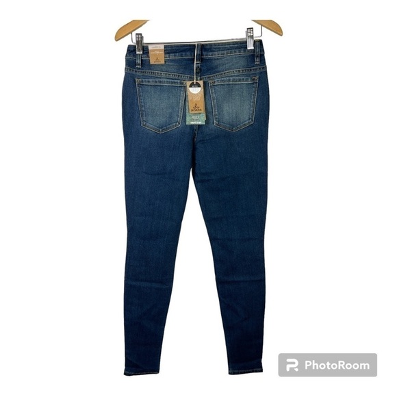 PRANA London Organic Cotton Blend Jeans Medium Wash Tall Inseam Sz 2 NWT - Picture 3 of 12